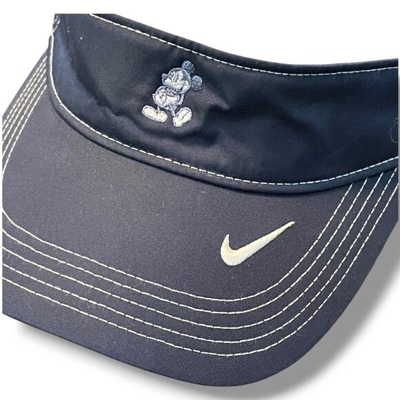 Disney Nike Mickey Mouse Visor Hat Blue Golf Dri Fit Swoosh Just Do It OS Blue - Picture 3 of 10